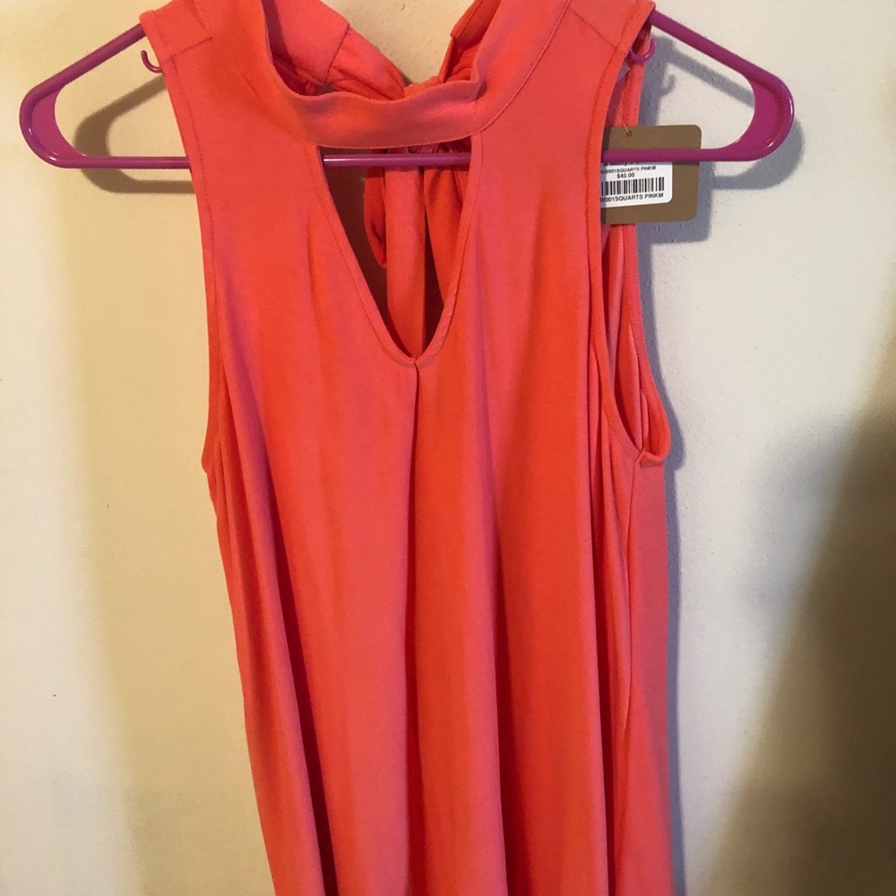 NWT Coral Keyhole dress
